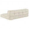 Modularny sofa patchworkowy 2 pcs Kremowy 120 x 80 x 38 cm