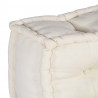 Modularny sofa patchworkowy 2 pcs Kremowy 120 x 80 x 38 cm