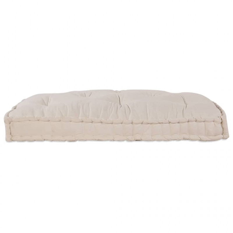 Modularny sofa patchworkowy Kremowy 120 x 80 x 12 cm tkanina