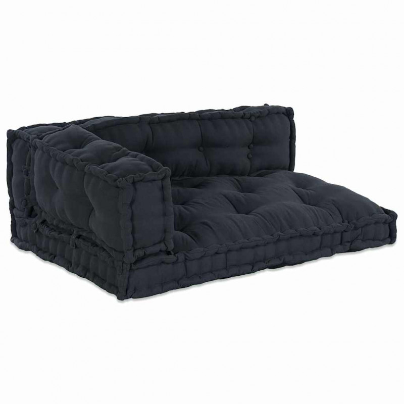 Modularny sofa patchworkowy 3 pcs Antracyt 120 x 80 x 38 cm