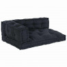 Modularny sofa patchworkowy 3 pcs Antracyt 120 x 80 x 38 cm