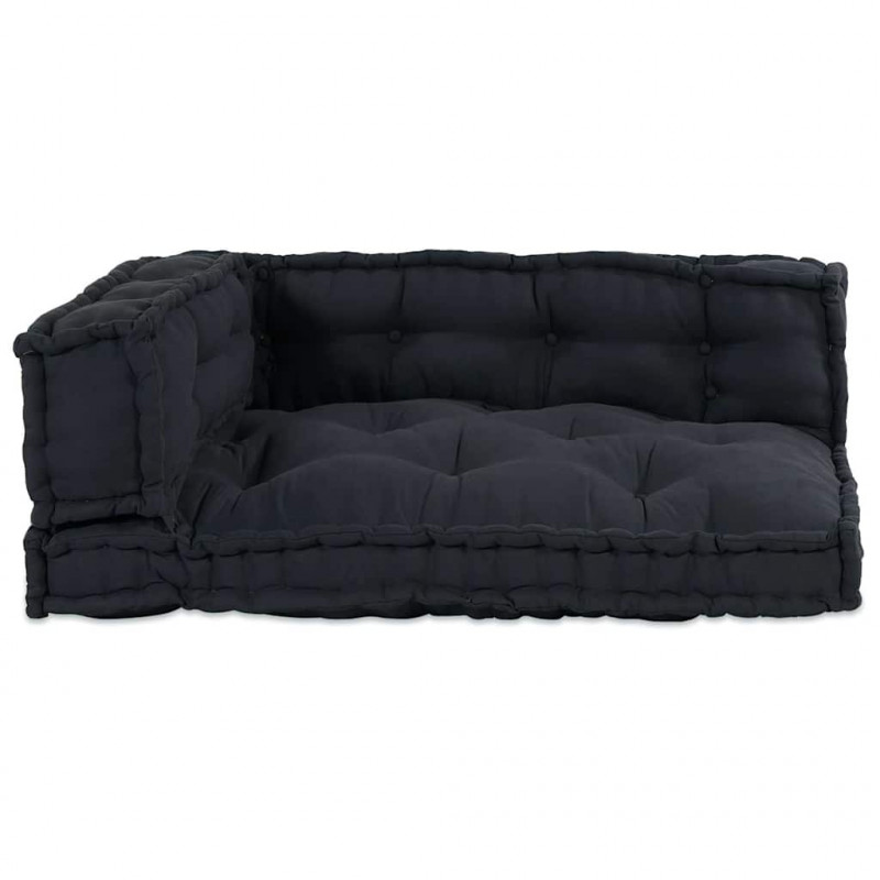 Modularny sofa patchworkowy 3 pcs Antracyt 120 x 80 x 38 cm