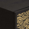 Stolik kawowy Czarny 100 x 54 x 40 cm Drewno z mango