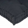 Modularny sofa patchworkowy 3 pcs Antracyt 120 x 80 x 38 cm