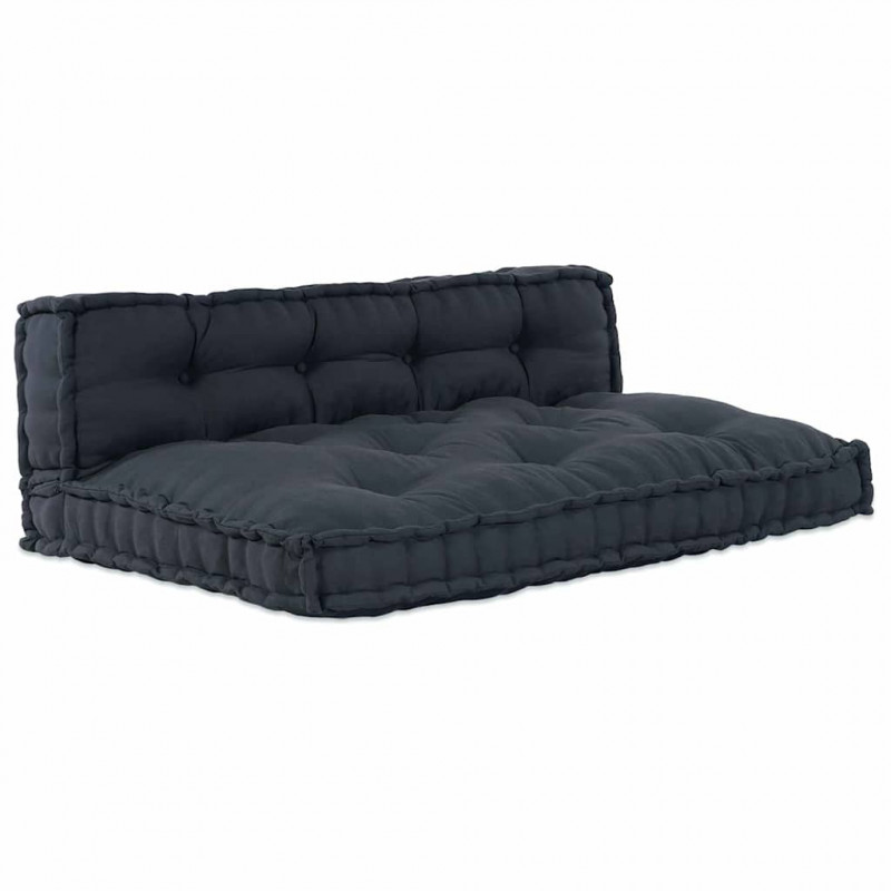 Modularny sofa patchworkowy 2 pcs Antracyt 120 x 80 x 38 cm