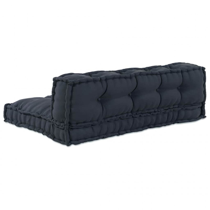 Modularny sofa patchworkowy 2 pcs Antracyt 120 x 80 x 38 cm