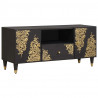 Szafka pod telewizor Czarny 105 x 33 x 46 cm Drewno z mango