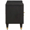 Szafka pod telewizor Czarny 105 x 33 x 46 cm Drewno z mango