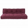 Modularny sofa patchworkowy 2 pcs Bordowy 120 x 80 x 38 cm