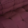 Modularny sofa patchworkowy 2 pcs Bordowy 120 x 80 x 38 cm