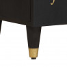 Szafka pod telewizor Czarny 105 x 33 x 46 cm Drewno z mango