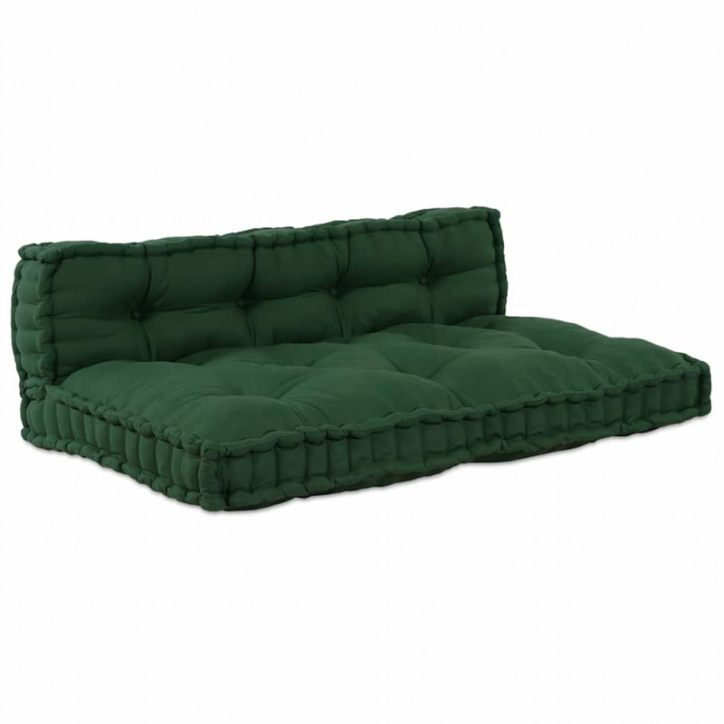 Modularny sofa patchworkowy 2 pcs Zielony 120 x 80 x 38 cm