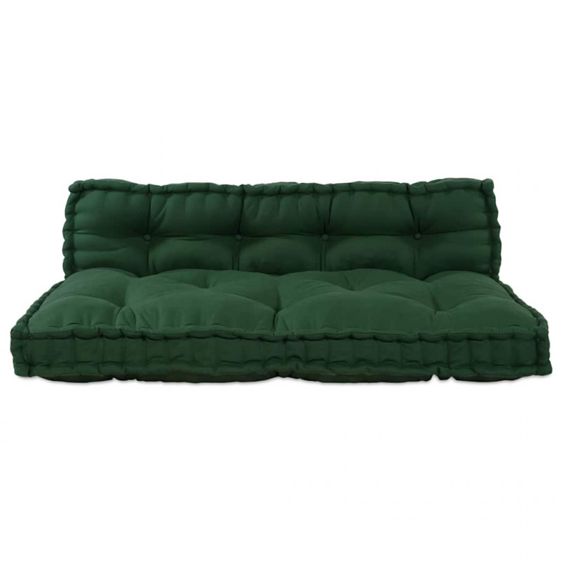 Modularny sofa patchworkowy 2 pcs Zielony 120 x 80 x 38 cm