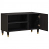 Szafka pod telewizor Czarny 80 x 33 x 46 cm Drewno z mango