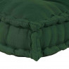 Modularny sofa patchworkowy Zielony 120 x 80 x 12 cm tkanina