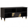 Szafka pod telewizor Czarny 100 x 33 x 46 cm Drewno z mango