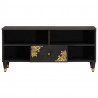 Szafka pod telewizor Czarny 100 x 33 x 46 cm Drewno z mango