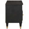 Szafka pod telewizor Czarny 100 x 33 x 46 cm Drewno z mango