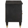 Szafka pod telewizor Czarny 80 x 33 x 46 cm Drewno z mango