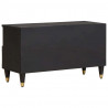 Szafka pod telewizor Czarny 80 x 33 x 46 cm Drewno z mango