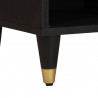 Szafka pod telewizor Czarny 80 x 33 x 46 cm Drewno z mango