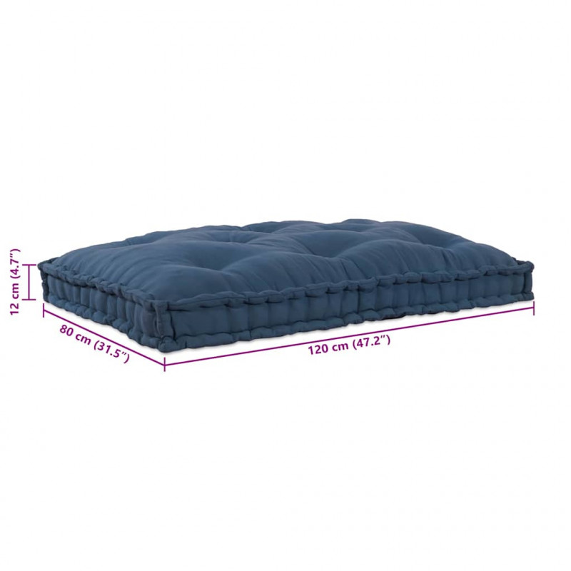 Modularny sofa patchworkowy Indygo 120 x 80 x 12 cm tkanina