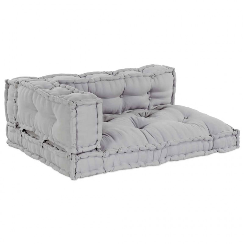 Modularny sofa patchworkowy 3 pcs Szary 120 x 80 x 38 cm