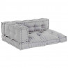 Modularny sofa patchworkowy 3 pcs Szary 120 x 80 x 38 cm