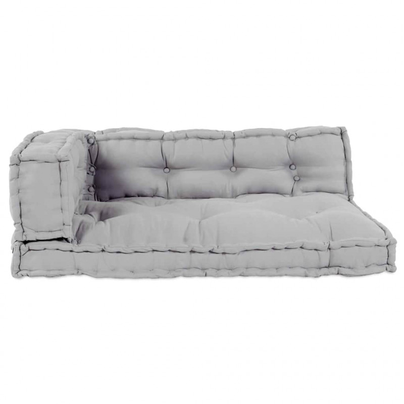 Modularny sofa patchworkowy 3 pcs Szary 120 x 80 x 38 cm