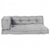 Modularny sofa patchworkowy 3 pcs Szary 120 x 80 x 38 cm