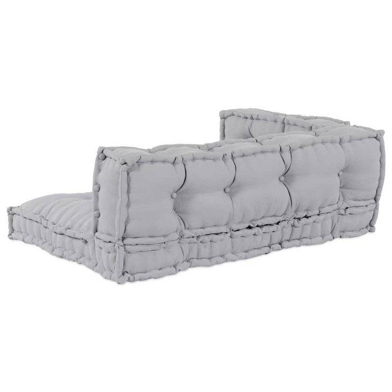 Modularny sofa patchworkowy 3 pcs Szary 120 x 80 x 38 cm