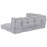 Modularny sofa patchworkowy 3 pcs Szary 120 x 80 x 38 cm
