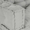 Modularny sofa patchworkowy 3 pcs Szary 120 x 80 x 38 cm