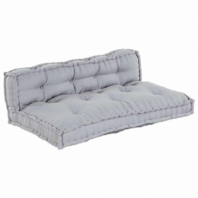 Modularny sofa patchworkowy 2 pcs Szary 120 x 80 x 38 cm