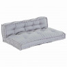 Modularny sofa patchworkowy 2 pcs Szary 120 x 80 x 38 cm