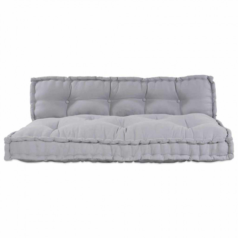Modularny sofa patchworkowy 2 pcs Szary 120 x 80 x 38 cm