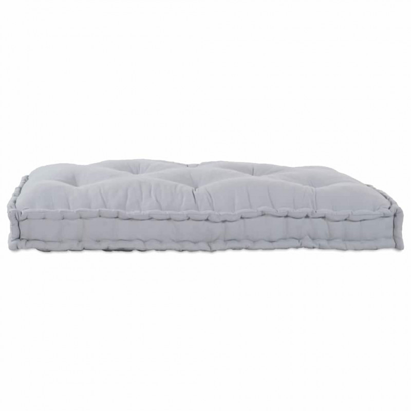Modularny sofa patchworkowy Szary 120 x 80 x 12 cm tkanina