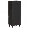 Highboard z półką Czarny 40 x 33 x 110 cm Drewno z mango