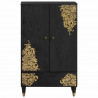 Highboard z szufladą Czarny 60 x 33 x 100 cm Drewno z mango