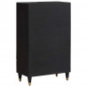 Highboard z szufladą Czarny 60 x 33 x 100 cm Drewno z mango