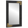 Lustro łazienkowe Z lustrem Czarny i Srebrny 70 x 50 x 2,5 cm