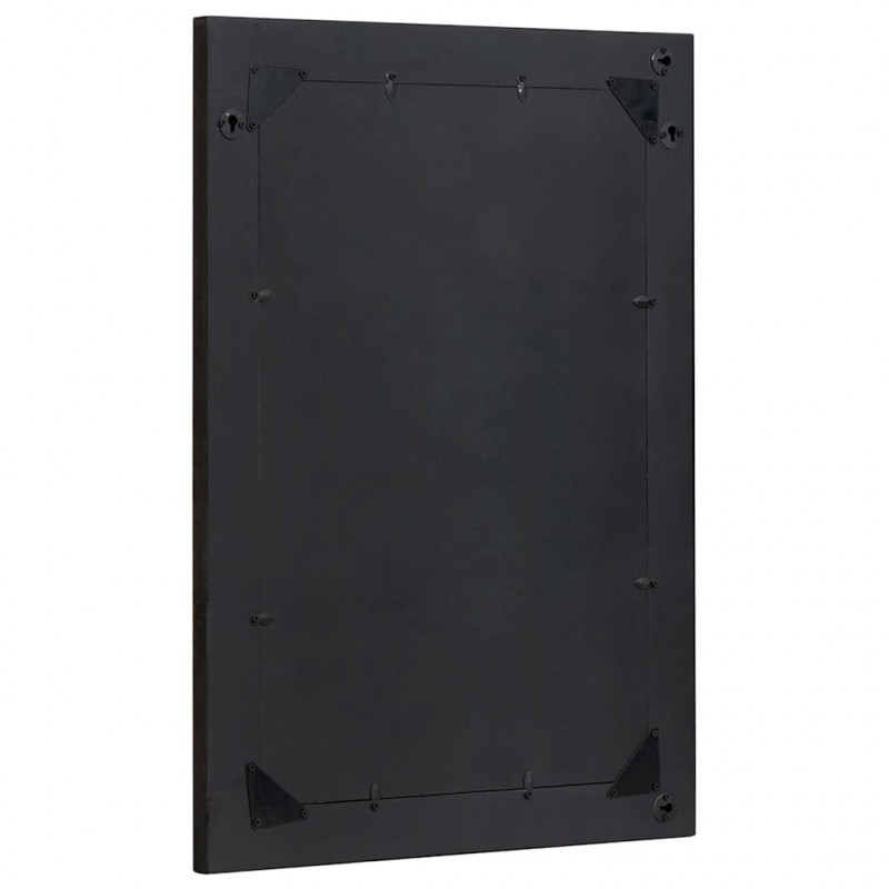 Lustro łazienkowe Z lustrem Czarny i Srebrny 70 x 50 x 2,5 cm