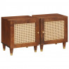 Szafka Nocna 2 pcs Brązowy 40 x 33,5 x 46 cm