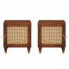 Szafka Nocna 2 pcs Brązowy 40 x 33,5 x 46 cm