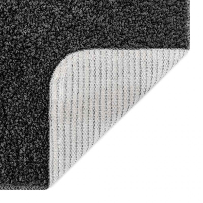 Zestaw mat łazienkowych antypoślizgowych 2 pcs Ciemnoszary PP