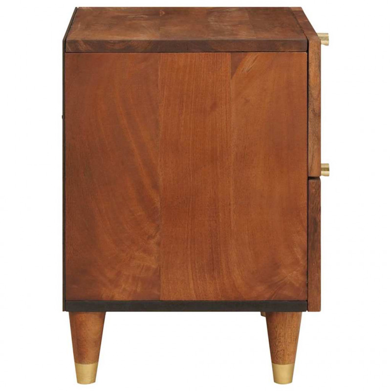 Szafka Nocna z szufladą 2 pcs Brązowy 40 x 33,5 x 46 cm