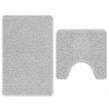 Zestaw mat łazienkowych antypoślizgowych 2 pcs Szary PP