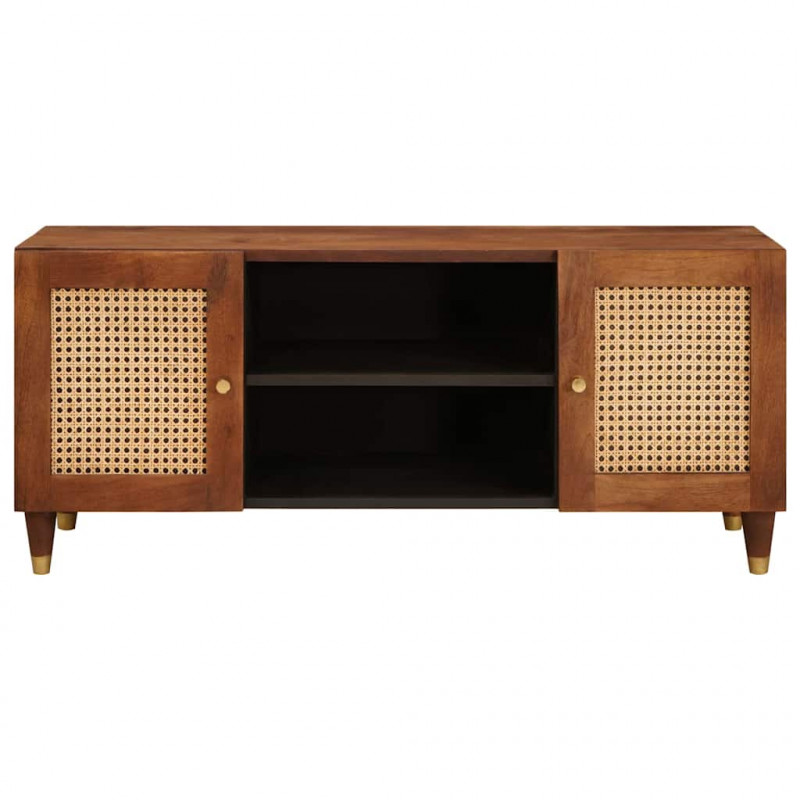 Szafka pod telewizor Brązowy 105 x 33,5 x 46 cm Drewno z mango