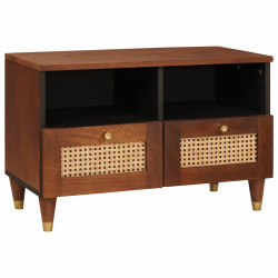 Szafka pod telewizor Brązowy 70 x 33,5 x 46 cm Drewno z mango