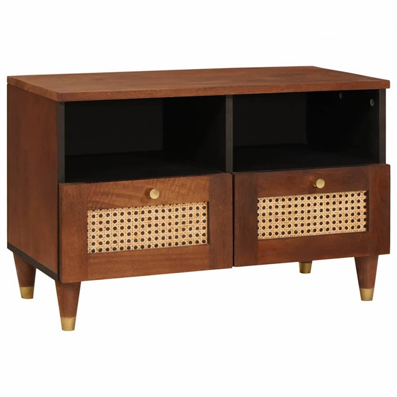 Szafka pod telewizor Brązowy 70 x 33,5 x 46 cm Drewno z mango